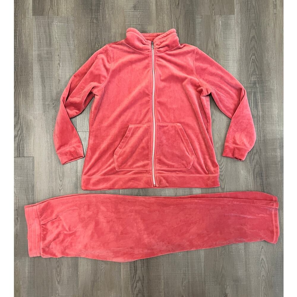 Isaac Mizrahi Live Velour Jacket & Pants Set